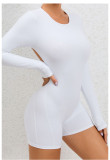 Long Sleeve Solid Color Sport Rpmper GQSA-DV509