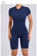 Zipper Short Sleeve Sport Romper GQSA-80150