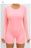 Long Sleeve Solid Color Sport Rpmper GQSA-DV509