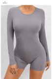 Long Sleeve Solid Color Sport Rpmper GQSA-DV509