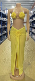Sexy Backless Tie Halterneck Bikini 3 Piece Set CYA-901272