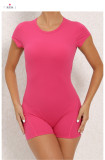 Backless Solid Color Sport Romper GQSA-DV510