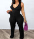 Plus Size V Neck Sleeveless Flare Pants 2 Piece Set LM-2156