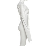 Wide Shoulder Long Sleeve Short Coat XEF-K25C78071