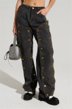 Irregular High Waist Fashion Jeans YUMT-YMT405