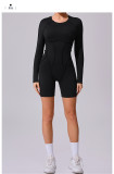 Long Sleeve Patchwork Sport Romper GQSA-24102