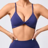 Adjustable Shoulder Strap Yoga Sports Bra GQSA-61041