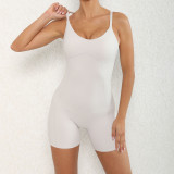 Adjustable Shoulder Strap Hollowe Out Sports Romper GQSA-87045