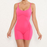 Adjustable Shoulder Strap Hollowe Out Sports Romper GQSA-87045
