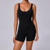 Sleeveless Solid Color Sport Romper GQSA-18293