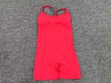 Adjustable Shoulder Strap Hollowe Out Sports Romper GQSA-87045