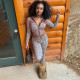 Leopard Print Zipper Long Sleeve Jumpsuit GSLF-K25S80683