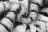Striped Lapel Zipper Fur Jacket GYME-K25C79854