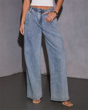Retro Fashion Loose Wide Leg Jeans GSMF-ZC9112