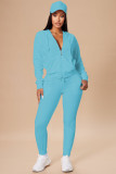 Long Sleeve Hooded Coat Two Piece Pants Set YD-YD8760-A5