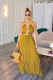 Sleeveless Hollow Out Sling Maxi Dress OLYF-6121