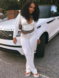 Fashion Sport Long Sleeve Two Piece Pants Set CH-25056
