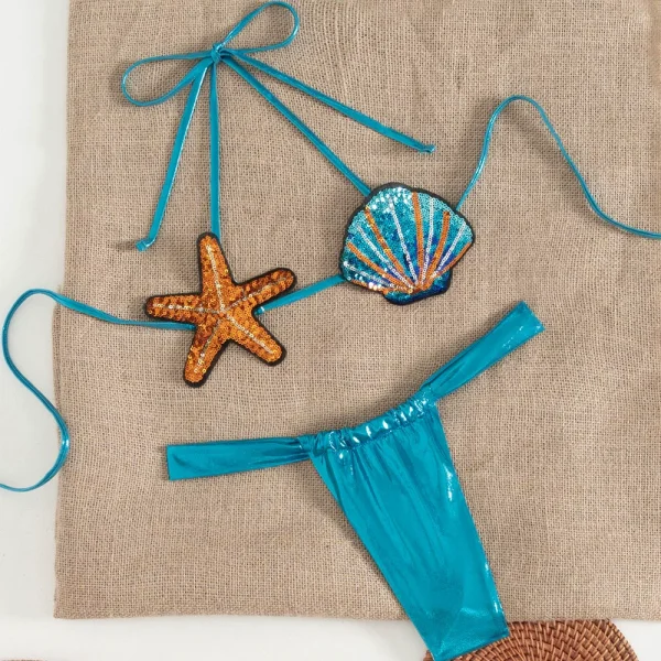 Sexy Shell Bikini Two Piece Swimsuit DYSC-DY24A2324YYB102924