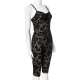 Lace See Through Two Piece Pants Set GDSF-K25ST021