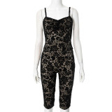 Lace See Through Two Piece Pants Set GDSF-K25ST021