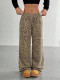 Leopard Print Tie Up Loose Pants YWXS-K25L1169