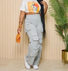 Casual Multi-pockets Loose Pants LSD-2543