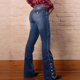Fashion Washed Flare Jeans GDMY-61702