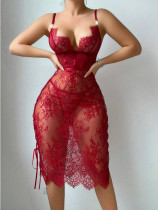 See Through Lace Lingerie Dress GAXL-DZ57
