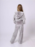 Kids Girls Sport Hooded Sweatshirts Pant Suit GLXF-M7707