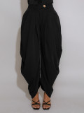 Fashion Solid Color Flower Bud Pants SFY-795