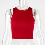 Sleeveless Solid Color Tank Tops GZJF-ZJ2503