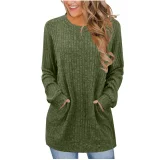 Solid Color O Neck T Shirt GYZY-6680