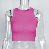 Sleeveless Solid Color Tank Tops GZJF-ZJ2503