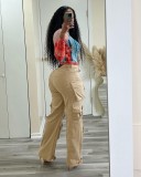 Solid Color Loost Straight Jeans LSD-24472