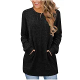 Solid Color O Neck T Shirt GYZY-6680