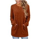 Solid Color O Neck T Shirt GYZY-6680