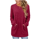 Solid Color O Neck T Shirt GYZY-6680