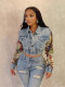 Print Color Fashion Denim Coats YRST-T197