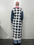 Patchwork Cardigan Double-Layer Thickened Sweater Jacket OD-8698