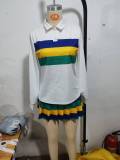 Plus Size Sport Stripe Color Block Two Piece Skirts Set GYXF-8086