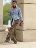 Long Sleeve Tie Up Denim Coats GYLN-2117
