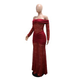 Lace Patchwork Backless Tube Top Dress CYA-902088