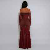 Lace Patchwork Backless Tube Top Dress CYA-902088