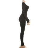 U Neck Backless Bandage Jumpsuit XEF-K25Q83071