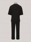 Color Block Sport Two Piece Pants Set GWSF-T454743417