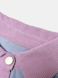 Plus Size Color Block Loose Shirt GAWE-6709
