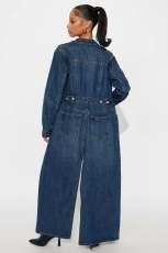 Long Sleeve Cardigan Denim Long Coats LX-8601