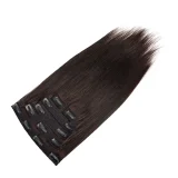human hair Wig Lace Clip Straight Hair 6-Piece Set JFDX-81789