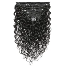 Human Hair Clip-On Hair Extensions 8-Piece Set JKLS-80245