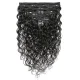 Human Hair Clip-On Hair Extensions 8-Piece Set JKLS-80245